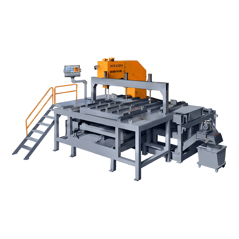 G5350/110-260 G5360/40-100 Vysokorychlostní rotační CNC pásová pásová pila Servomotor Hydraulický