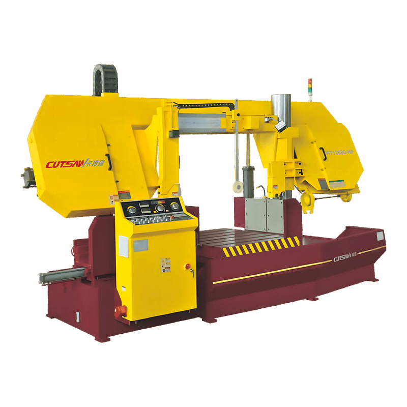 KT12080-HP Horizontální dvousloupová pásová pila Multifunkční hydraulická