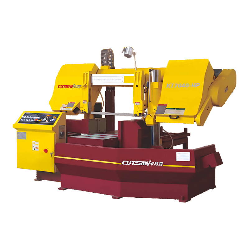 KT7040-HP CE Poloautomatická pásová pila na kov s hydraulickým dvojitým sloupem